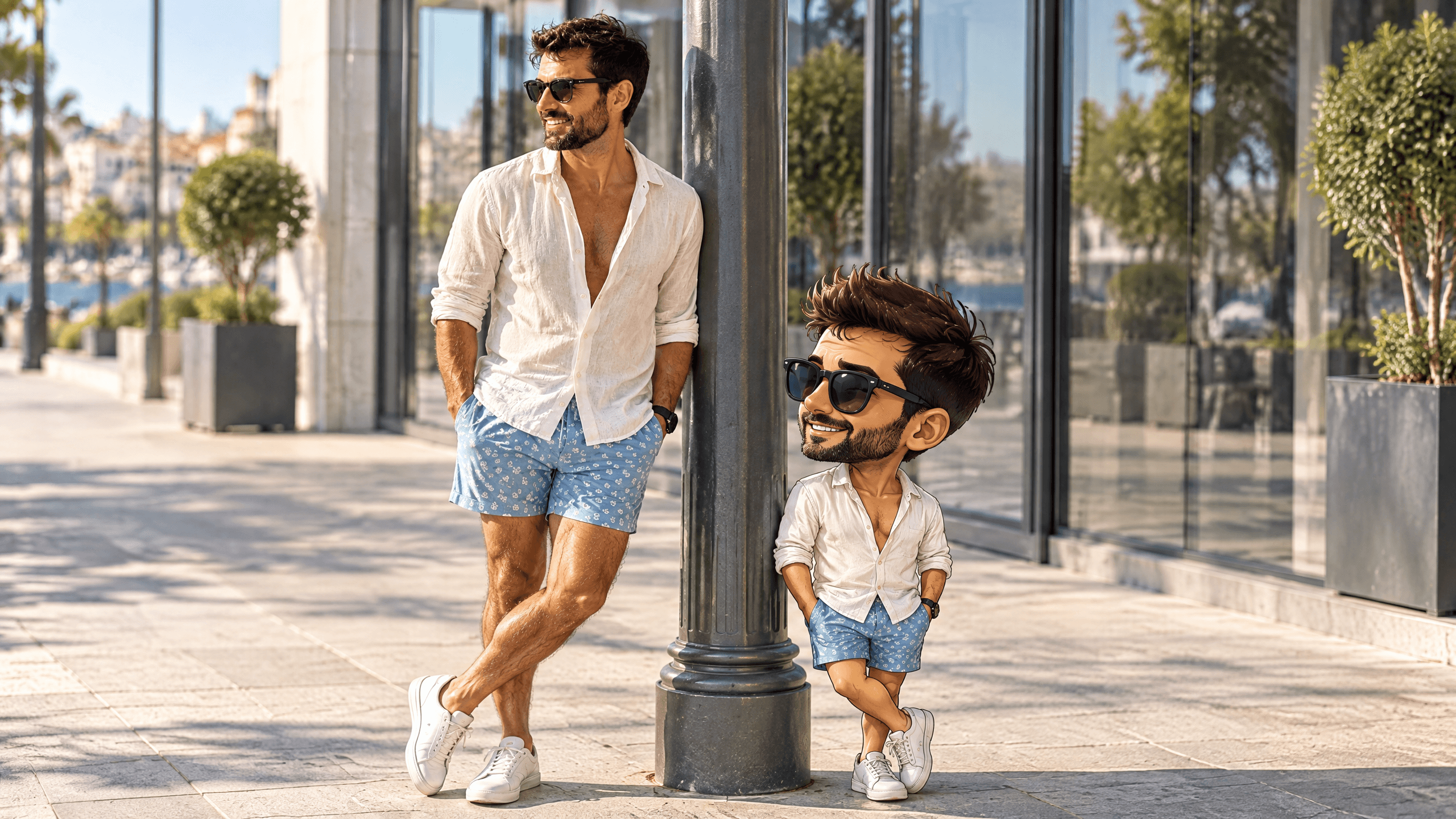 Sunlit Street-Style Portrait, a real GPT Image 2.5 · Sunburst result