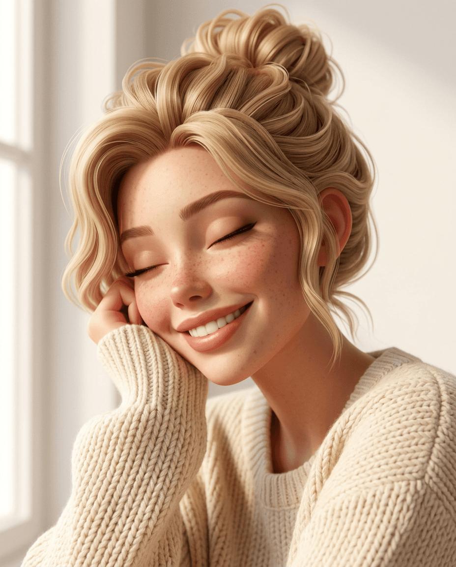 After result for Warm 3D Character Avatar