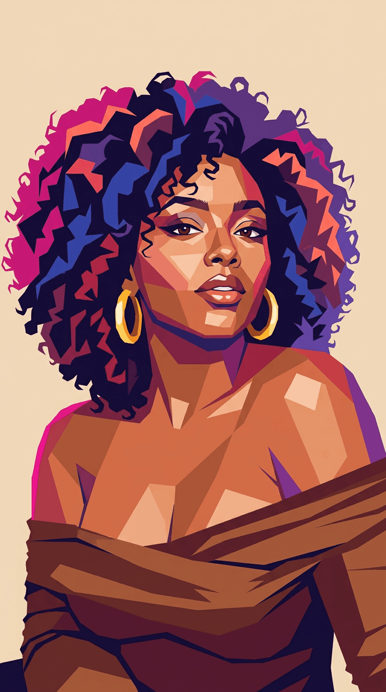 After result for Geometric Pop-Art Portrait