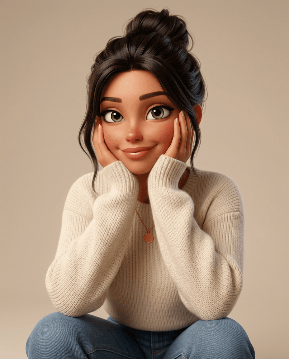 After result for Cozy 3D Character Avatar