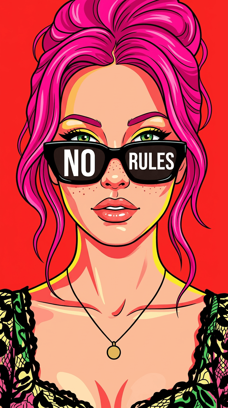 After result for Edgy Pop-Art Vector Portrait