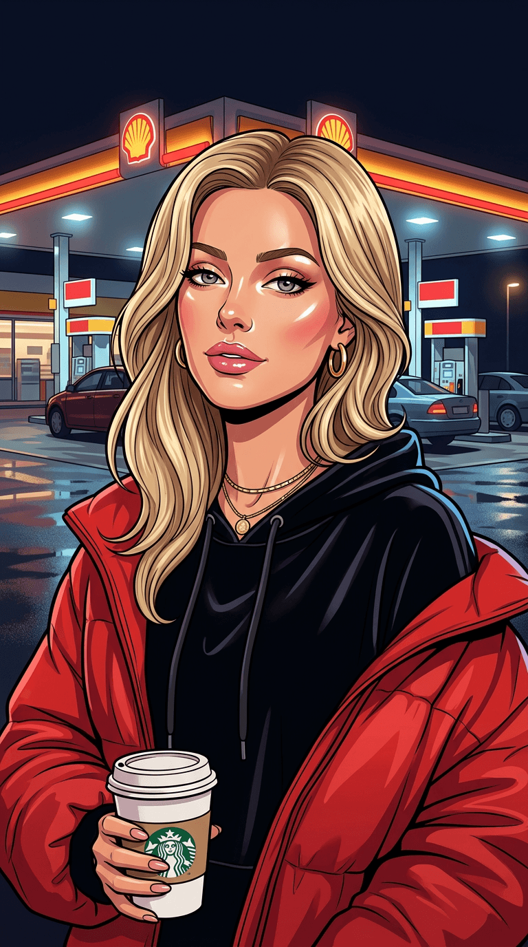After result for Y2K Night-Street Portrait
