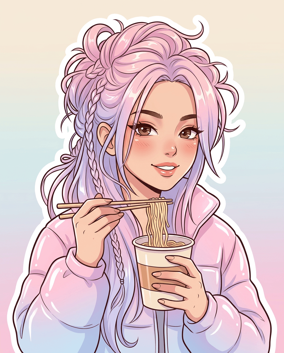 After result for Ramen Anime Sticker Portrait